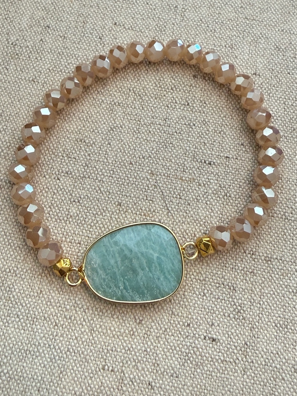 Amazonite Multifaceted Statement Bracelet NWT
